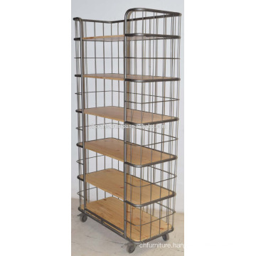 Industrial Iron Frame Shelf